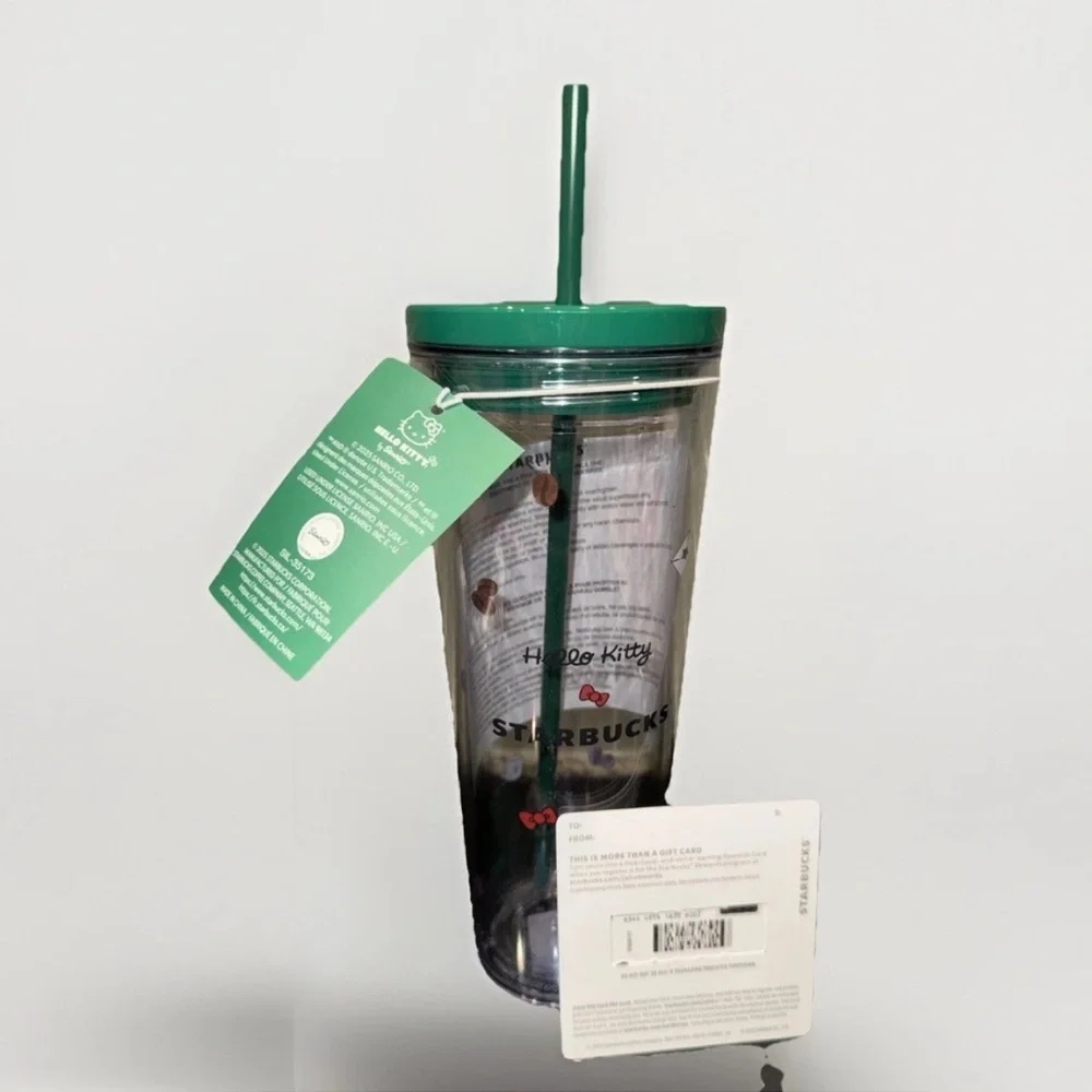 Starbucks Hello Kitty 24oz Cold Cup Straw Lid Tumbler Christmas Collab 2025 Set